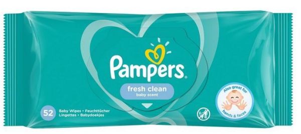 Изображение товара Памперс салфетки влажные детские Fresh Clean 52шт Памперс салфетки влажные детские Fresh Clean 52шт фотография