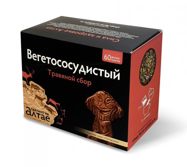 Изображение товара Сбор травяной Вегетососудистый Фарм-Продукт 60 пакетиков Сбор травяной Вегетососудистый Фарм-Продукт 60 пакетиков фотография