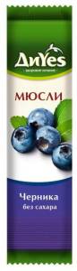 Батончик мюсли диyes черника без сахара 25г