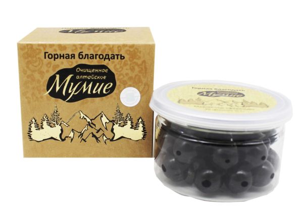 Изображение товара Мумие Горная благодать сфероиды Сашера-Мед 60 шт Мумие Горная благодать сфероиды Сашера-Мед 60 шт фотография