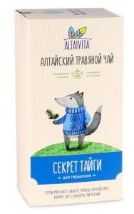 Чай травяной Алтайвита Секрет Тайги в пирамидках 10шт