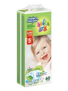 Подгузники Хелен Харпер Soft and Dry Junior 11-18кг №60