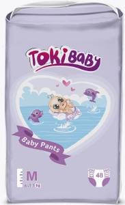 Подгузники-трусики TOKIBABY детские M 48шт