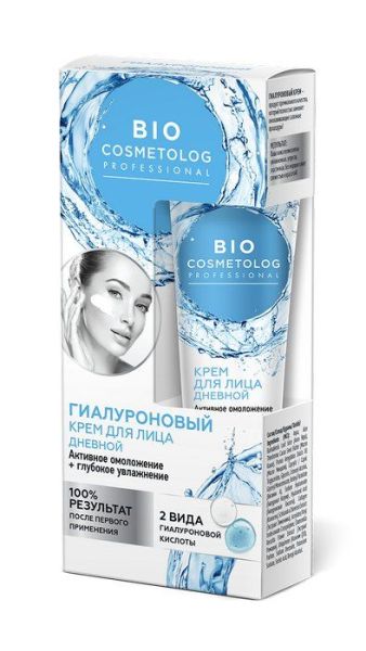 Изображение товара BioCosmetolog Professional крем для лица дневной гиалуроновый активное Омоложение и глубокое Увлажнение BioCosmetolog Professional крем для лица дневной гиалуроновый активное Омоложение и глубокое Увлажнение фотография